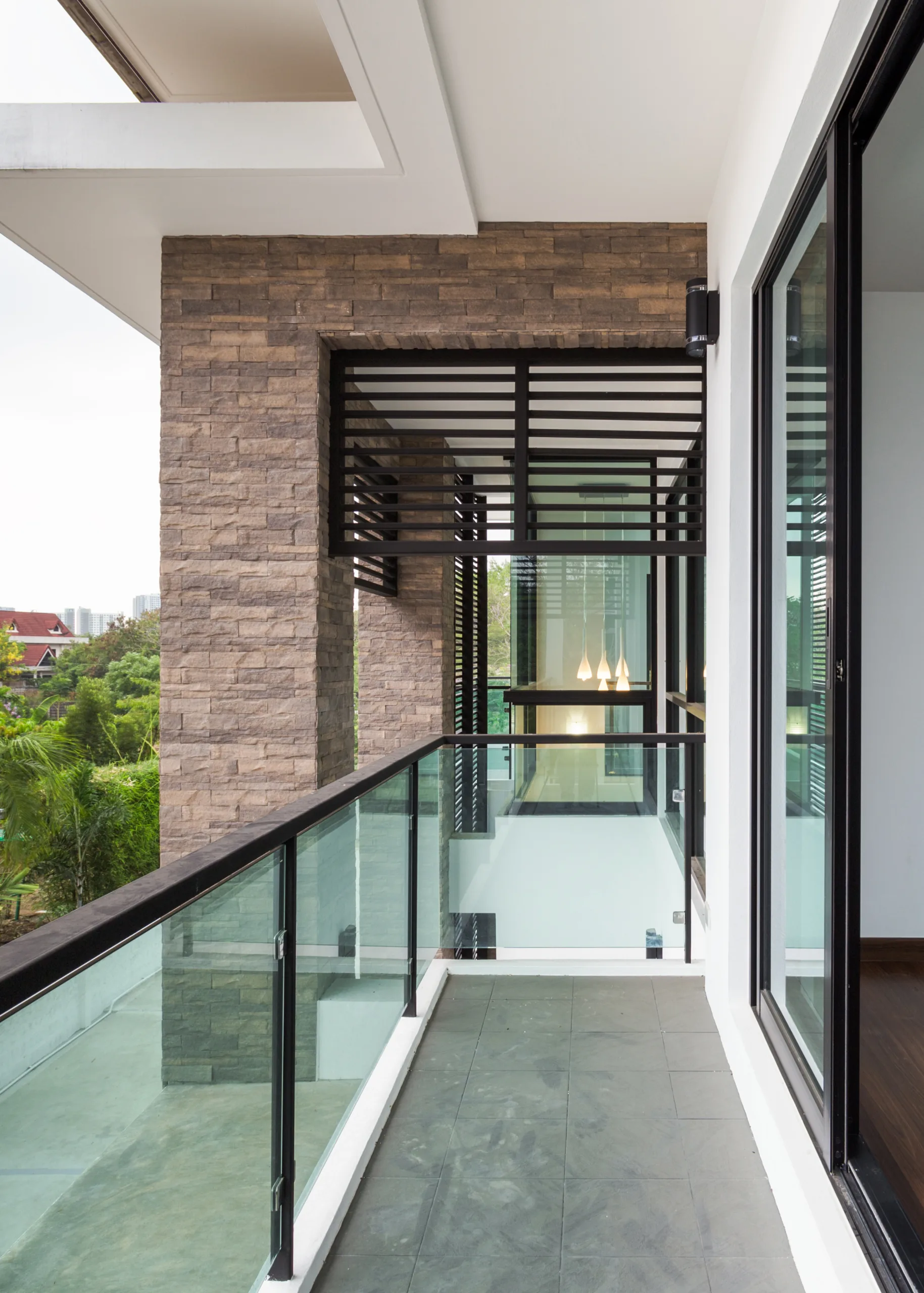 Bare wood of a home under construction